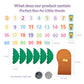 CHEFAN Tree and Numbers Props from The Childhood Favorite Book, Felt Numbers and Letters