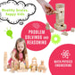 Migargle Kids Wooden Blocks - 80 Pcs - Stacking Building Blocks for Toddlers - Natural Beech Wood Blocks - Preschool Learning Toys for Kids Ages 3+