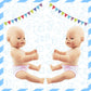 DC-BEAUTIFUL 4 Pack Baby Diapers Doll Underwear for 14-18 Inch Baby Dolls, Suitable for Infant Dolls Baby Girls