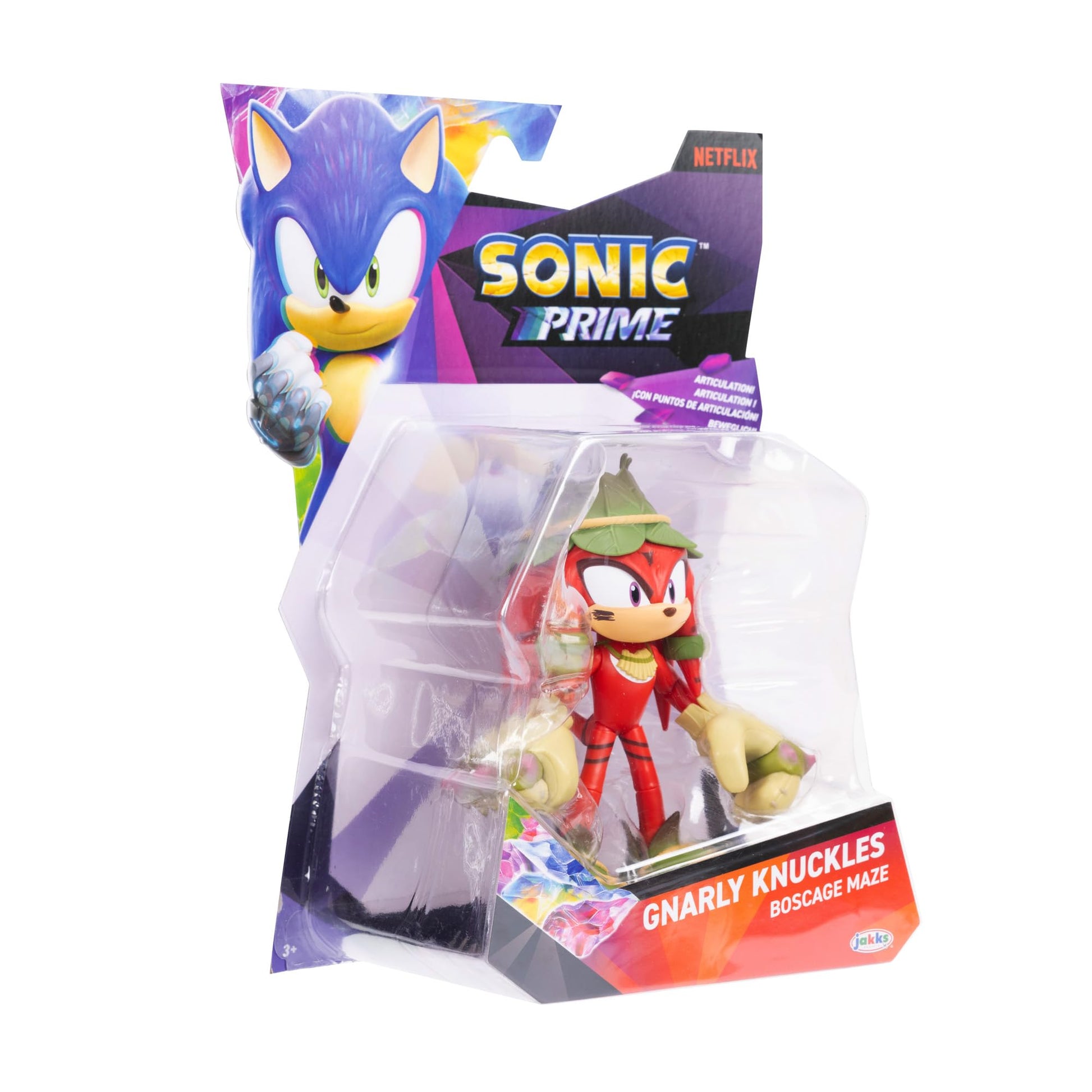 Sonic Prime 5" Articulated Action Figure - Gnarly Knuckles