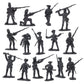 BMC Revolutionary War Battle of Yorktown - 208pc Plastic Army Soldier Playset
