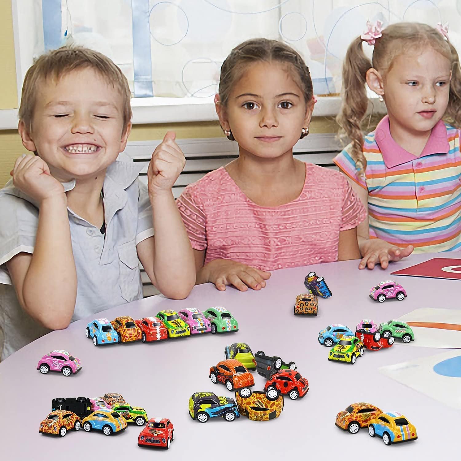 Vileafy 30-Pack Mini Pull-Back Race Cars for Kids | Metal Small Toy Cars Bulk for Goodie Bag Stuffers, Birthay Party Favors, and Classroom Treasure