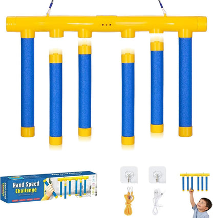 Reflective Drop Stick Challenge Game,2026 Upgrade Hand Eye Coordination Training,Hand Eye Coordination Reflex Training Toy, 3 Adjustable Speed Modes