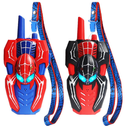 Walkie Talkies for Kids Long Range, Kids Walkie Talkies 2 Pack, Spider Toys for Boys 3-4 4-6 6-8 Outdoor Camping 2 Way Radio Toy, Birthday Toys for