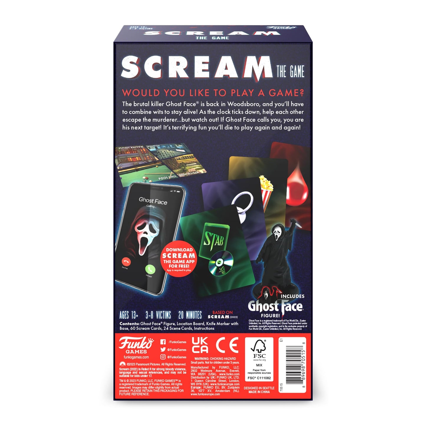 Funko Games Scream The Game Party Game Ages 13 and Up for 3-8 Players