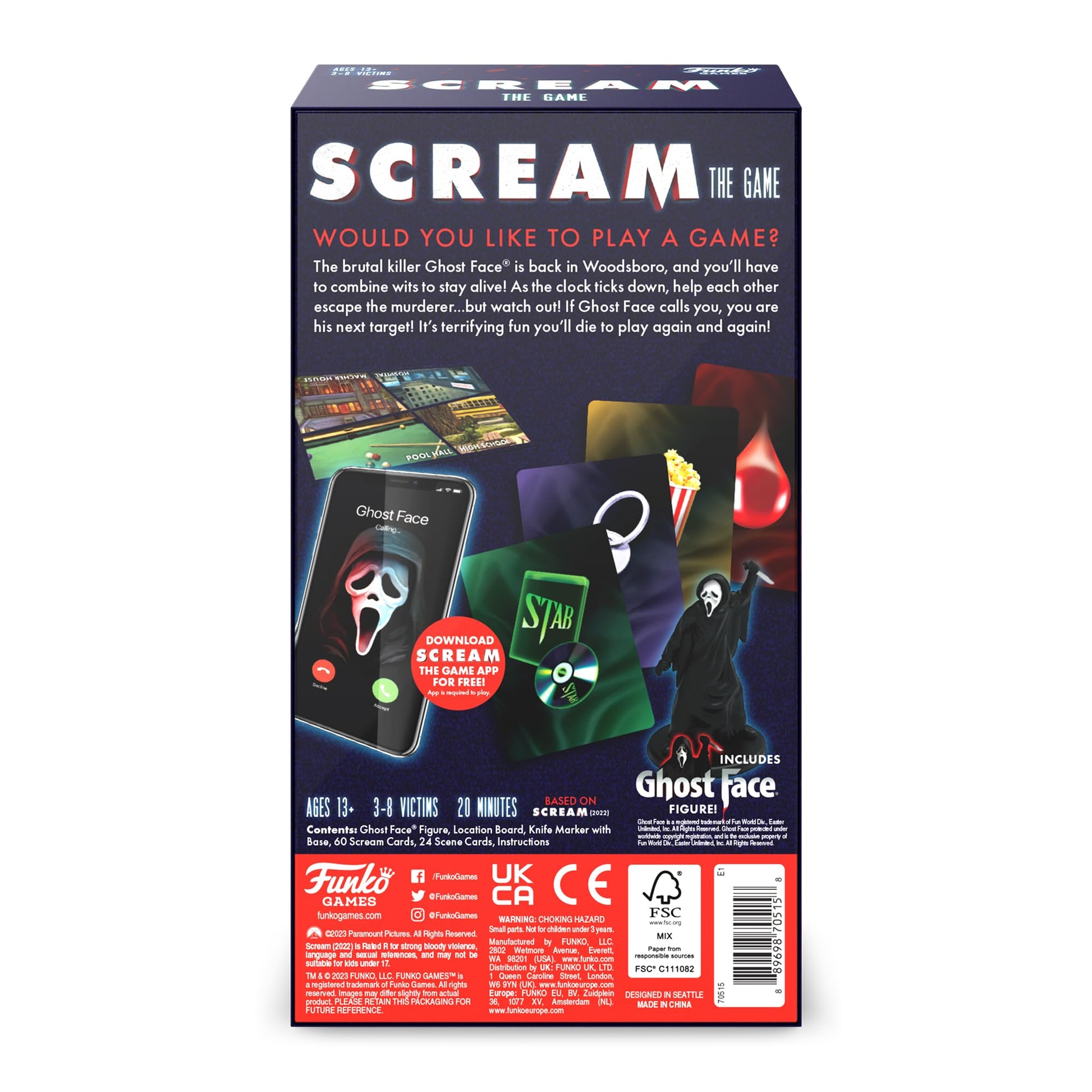Funko Games Scream The Game Party Game Ages 13 and Up for 3-8 Players