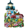 Bits and Pieces - 750 Piece Jigsaw Puzzle for Adults - Lighthouse Garden - Jigsaw Puzzle by Artist Alan Giana, Completed Puzzle Size: 20" x 27"