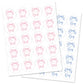 Pink and Blue Bow Gender Reveal Stickers - 40 Labels (20 of Each Design)