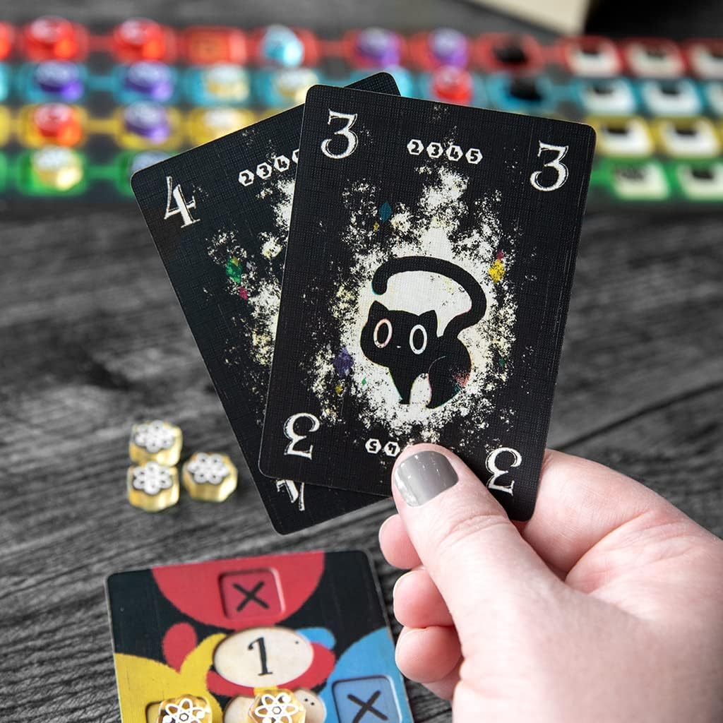 Cat in the Box Deluxe Edition Game by Bezier Games | Quantum Trick Taking Strategy Card Game for 2 to 5 Players | Innovative Logic and Prediction