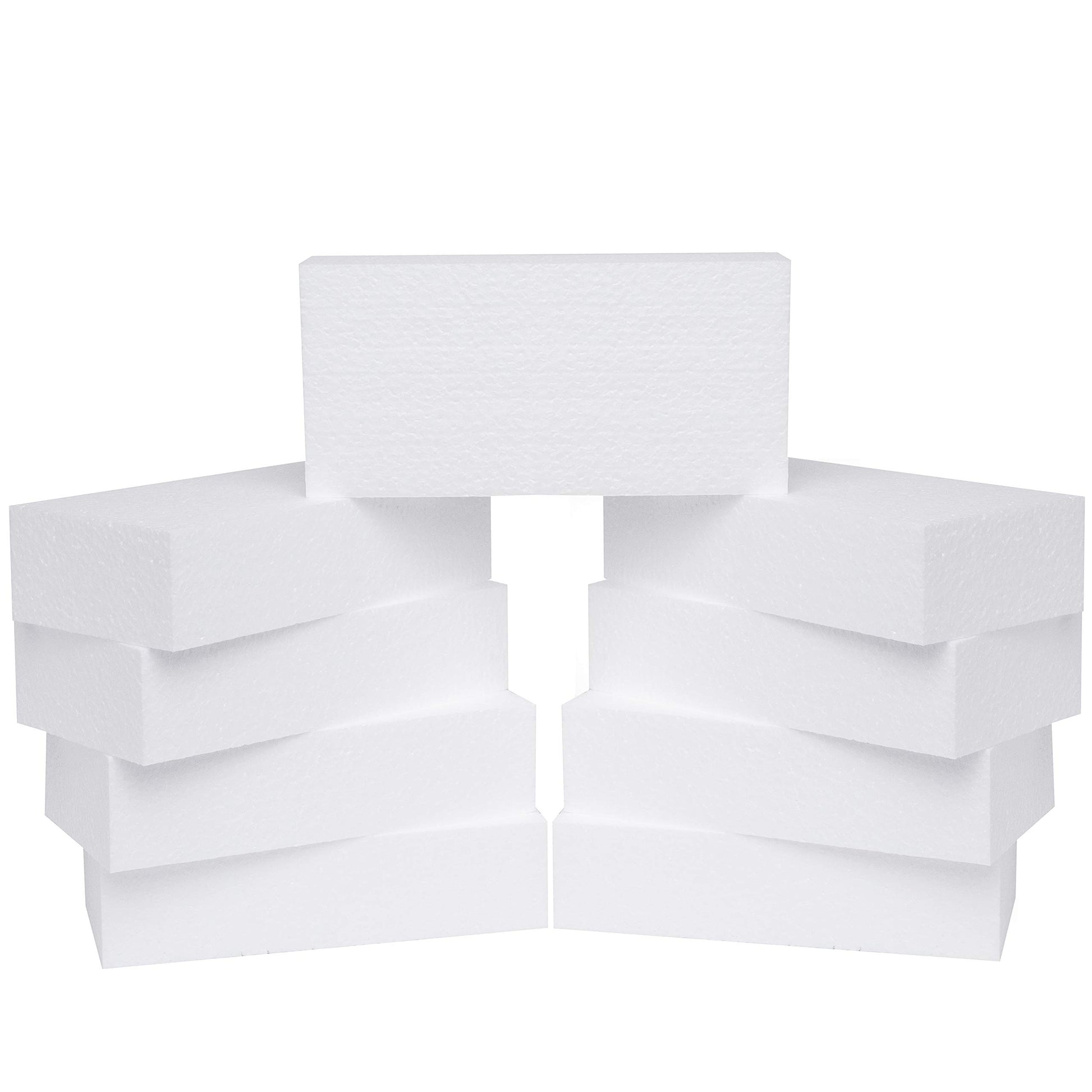Silverlake 8x4x2 Craft Foam for Styrofoam Block Projects (9-Pack)