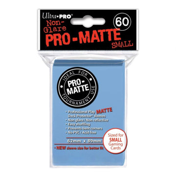 Ultra-Pro Pro-Matte Sleeves - Light Blue, Small - for Yu-Gi-Oh, Cardfight/CFVG (60 Deck Protectors)