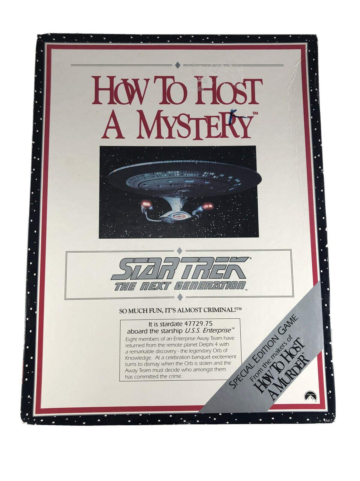 Star Trek the Next Generation How to Host a Mystery
