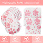KHAIVI Dog Birthday Party Supplies,Paw Print Party Supplies,Paper Plates Napkins,Puppy Birthday Decorations for Kid