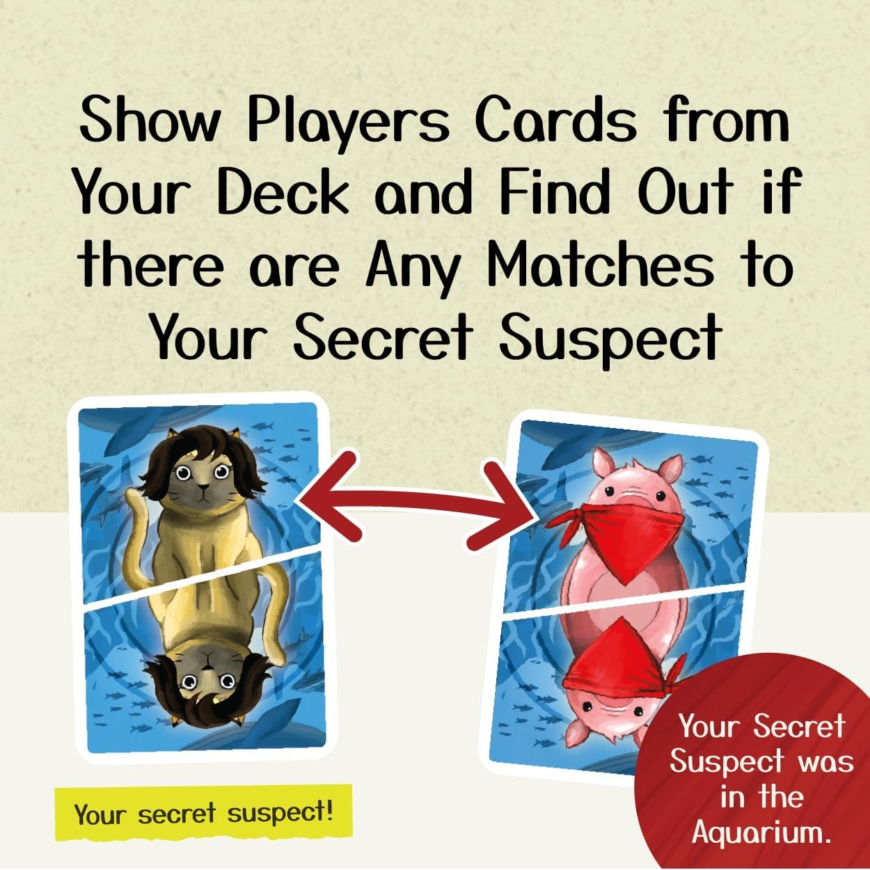 Gamewright - Deduckto - Logic & Deduction Card Game for Kids & Families | Fast?Playing Mystery Game | 2-4 Players Ages 8+ | Family Game Night Fun
