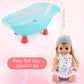 SUKIPIN Baby Doll Bath Set, Baby Dolls for 5 Year Old Girls for Easter Basket Stuffers, Doll Bathtub Toys for 3 4 5 Years Old Girl Birthday Gifts