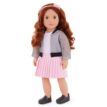 Our Generation Jacinta Fashion Doll with Jacket and Skirt Size 18"