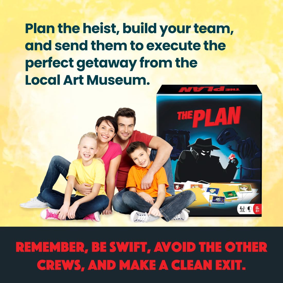 R&R Games The Plan, Strategic Card Game, Heist Card Game, Family Games for Kids and Adults, Fast Play Time