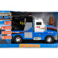 Mighty Fleet Mighty Motorized Tow Truck Toy - 15" Vehicle with Lights, Sounds, Working Winch & Traffic Cones - Batteries Included - Ages 3+