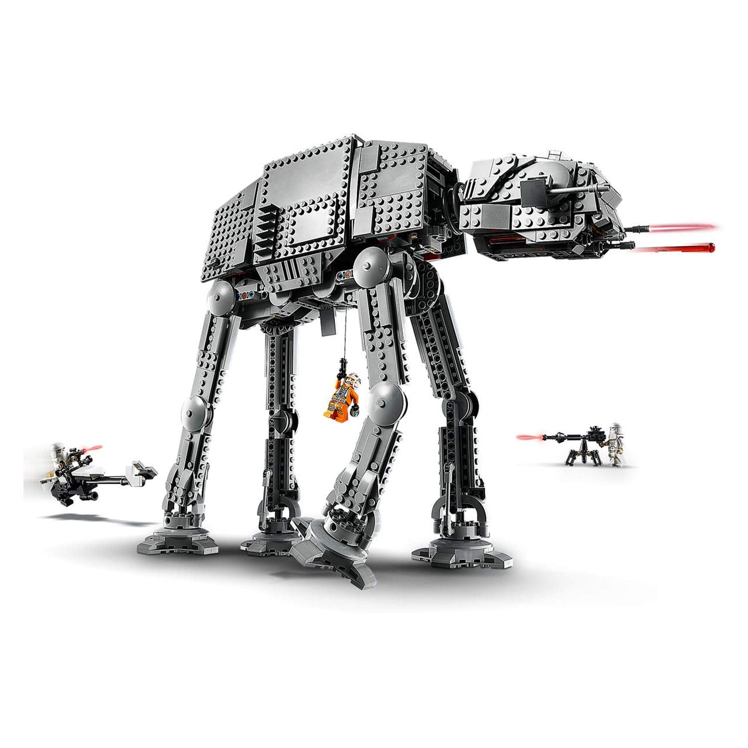 LEGO Star Wars at-at Walker 75288 Building Toy, 40th Anniversary Collectible Figure Set, Room Décor, Gift Idea for Kids, Boys & Girls with 6