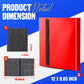 Card Binder 9-Pockets, Trading Card Binder, 20 Pages, 360 Card Capacity Collection Binder, Card Folder for MTG, TCG, Game Cards & Sports Cards?Red?