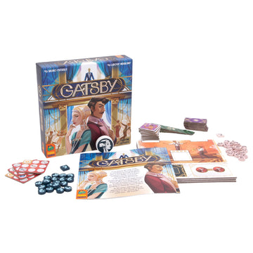 Gatsby Board Game - Duel for Influence in The Glamorous Roaring 20's, Quick-Play Auction Strategy Game for Kids & Adults, Ages 10+, 2 Players, 30