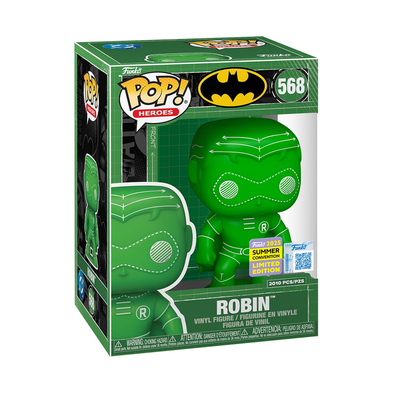 Pop! Robin (Green Blueprint Deco) with Pop! Protector