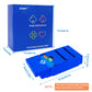 Jranter Bridge Bidding Boxes- Set of 4 Premium Bridge Kit Bidding Device in Tournment Texas Holdem, Blue Paper Cards
