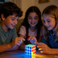 AMAZA 3x3 Fluorescent Speed Cube 3x3x3 Glow in Dark Luminous Speed Cube 3 by 3 Magic Cube Puzzle Toy Brain Teasers IQ Puzzles Game Toys for Children