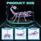 LONGPIN 3D Metal Scorpion Puzzle - Laser-Cut DIY Challenge, Lifelike Collectible Decor for Adults & Teens, for Puzzle Enthusiasts & Nature