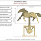Abong 3D Wood Craft Mechanical Horse Automation Model | 221 Pieces of Precise Cuts of Plywood | Includes an Illustrated Instruction Book