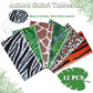 PUREZON Animal Safari Tablecloth, 12 Pack, 54 x 108 Inch, 6 Styles