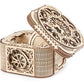 UGEARS Treasure Box w/Key (Secret Hidden Puzzle) 3D Wooden Puzzles for Adults - Wooden Model Kits for Adults Mechanical Models Difficult Puzzle Box