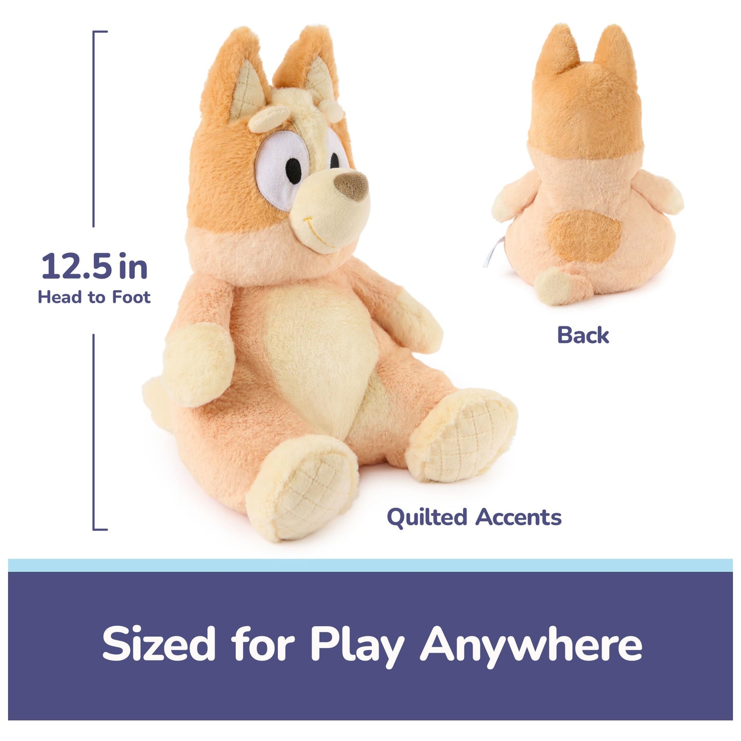 GUND Bluey Official Oh So Snuggly Bingo 12.5-Inch Plush Toy, Ages 0+