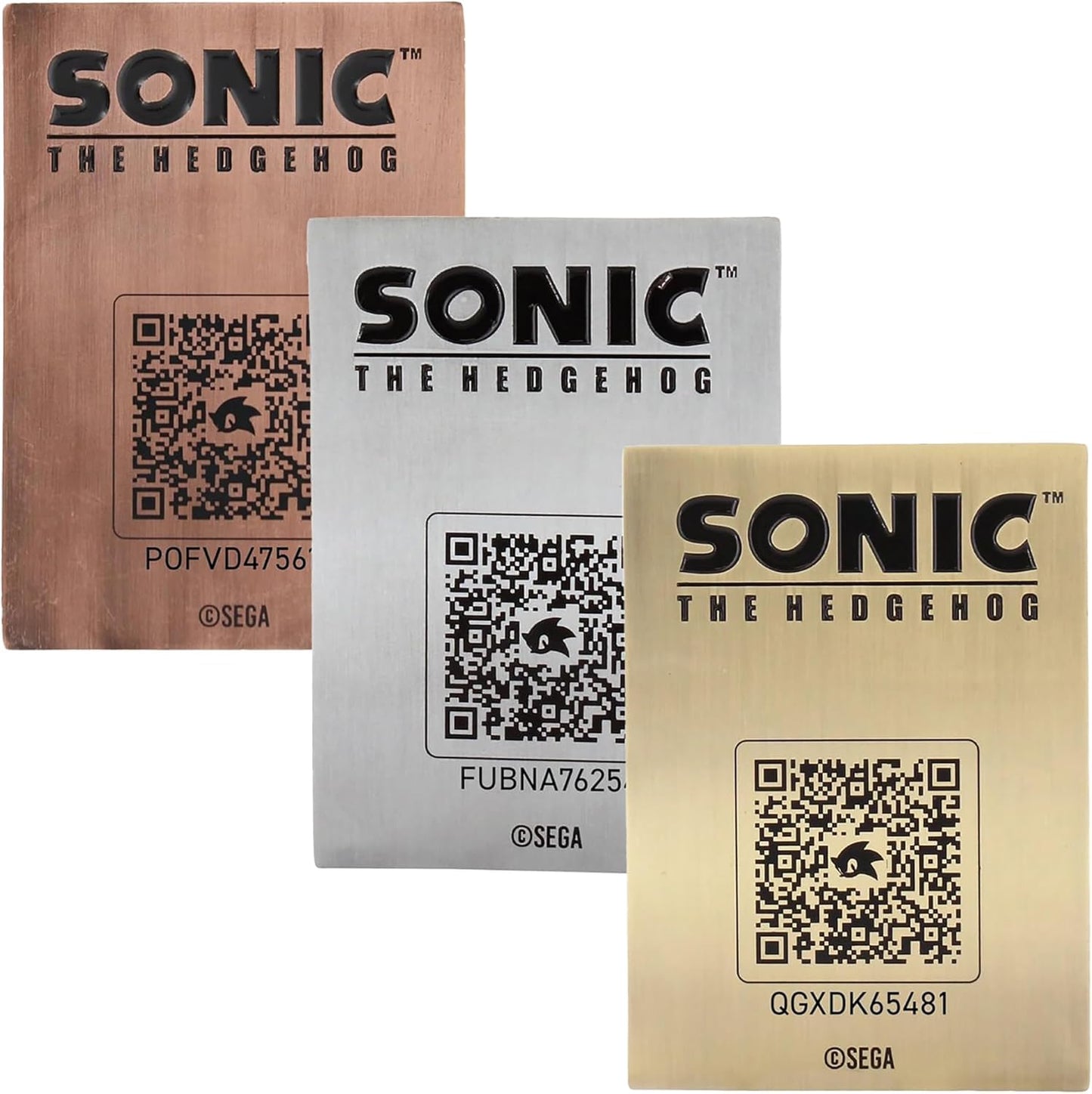Exquisite Gaming Sonic Cards Metal Trading Digiplate Starter Pack with Green Hills Zone Digistand & Three Collectible Cards