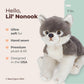 Bearington Lil' Nanook Wolf Stuffed Animal - 7" Soft, Cuddly, and Realistic Wolf Plush Toy with Floppy Body - Adorable Lifelike Wolves Stuffie Gift