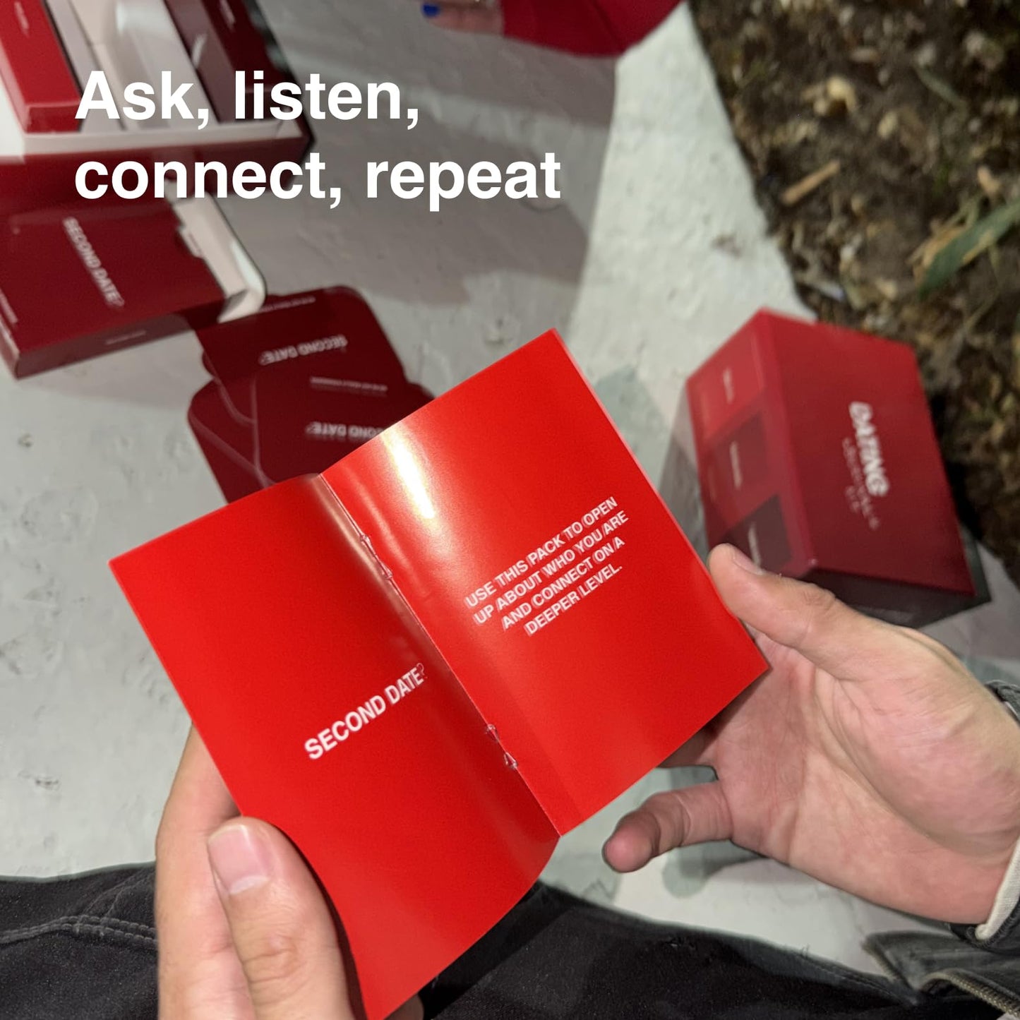 WE'RE NOT REALLY STRANGERS Dating Survival KIT Card Game 150 Conversation Starters - Get to Know You Game for Singles & Couples. Icebreaker Questions