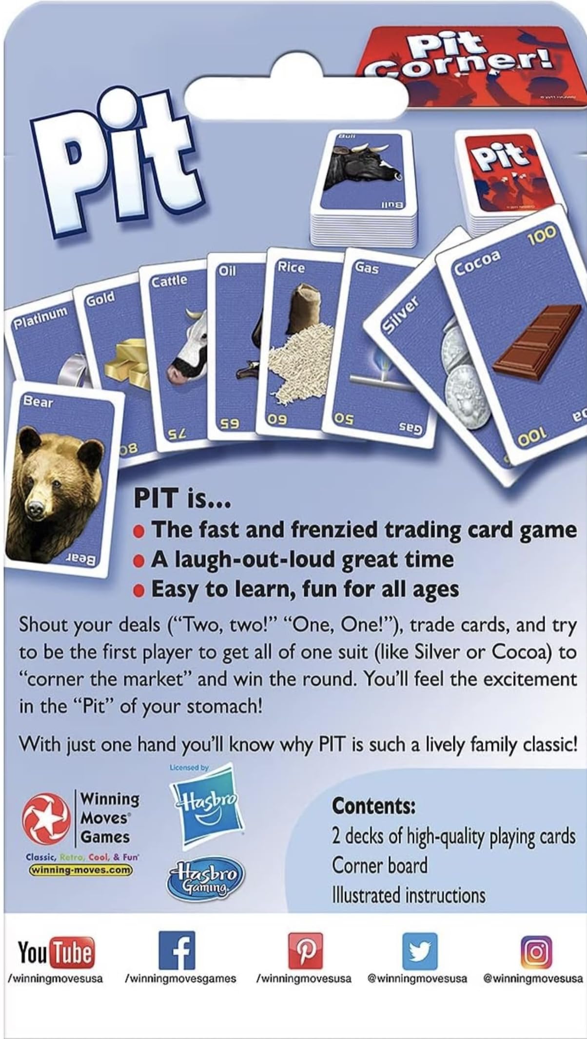 Big Game Toys~Pit Card Game with Free BGT Sticker
