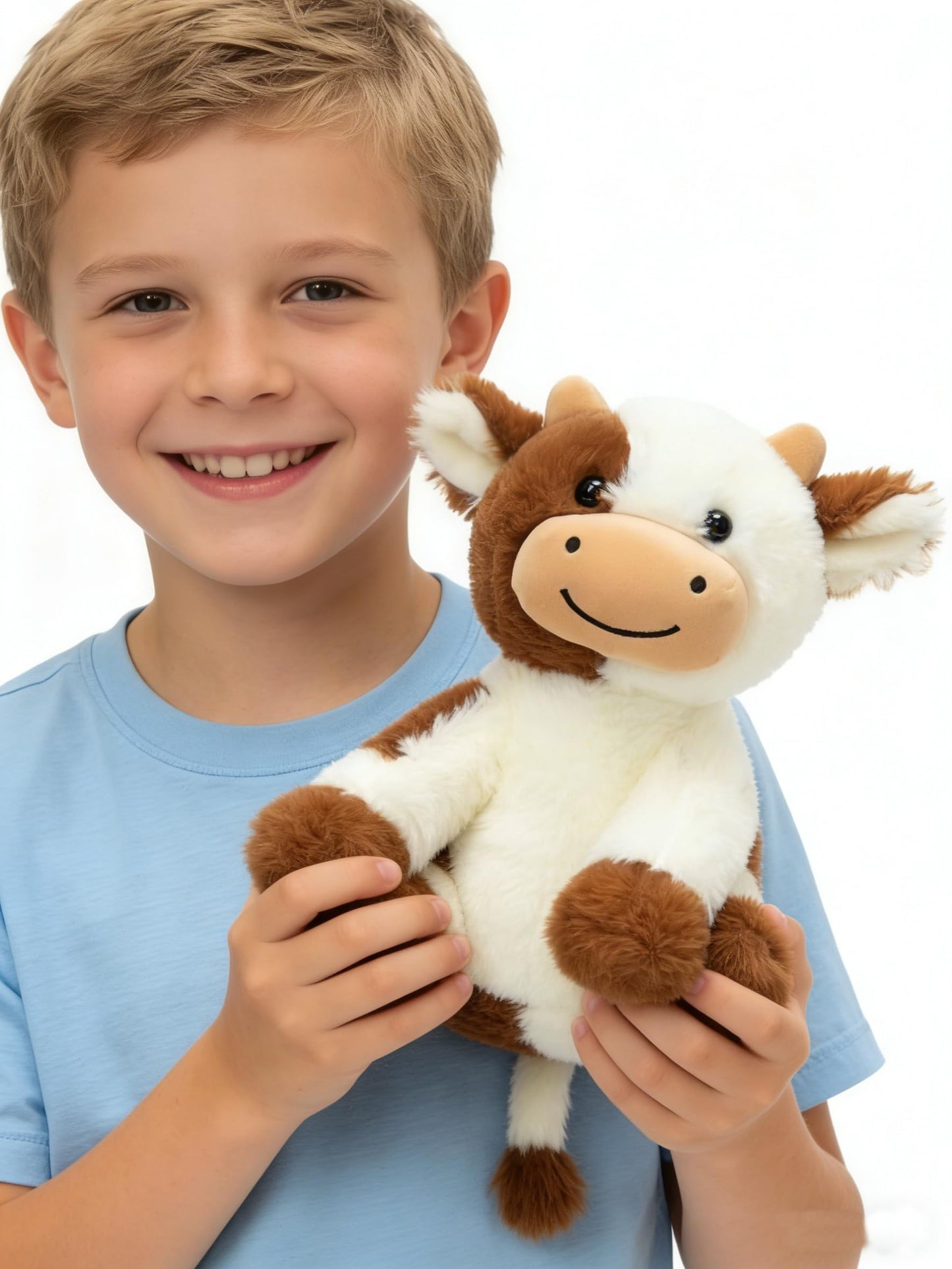 Sibupue Cow Stuffed Animals Soft Plush Cute Cow Doll for Boys Girls 11.8in (zuo NIU zongse 30cm)