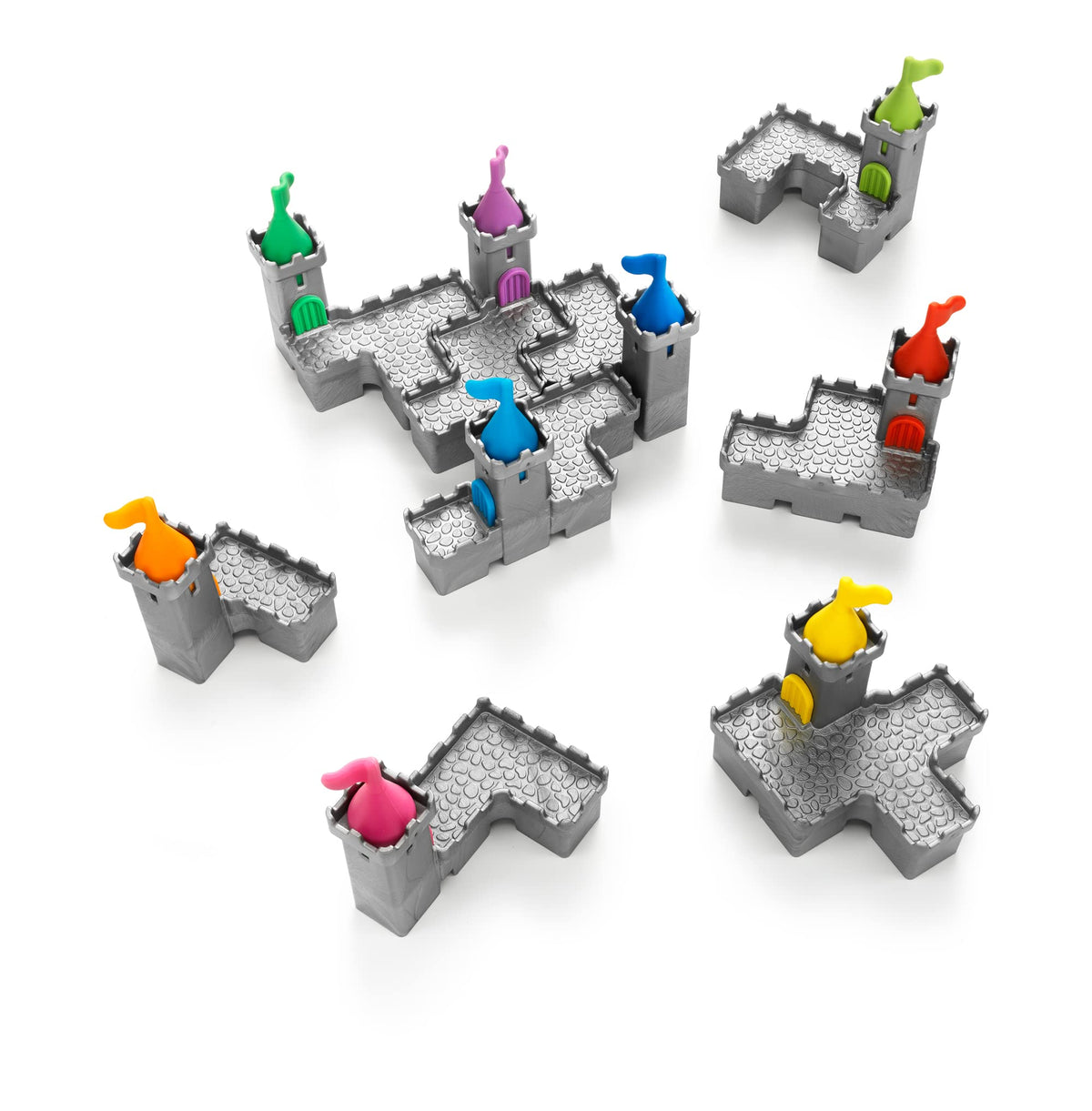 SmartGames Tower Stacks - 3D Castle Stacking Puzzle Game, Ages 8+