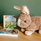 The Petting Zoo Rabbit Stuffed Animal Plushie, Gifts for Kids, Wild Onez Wildlife Animals, Brown Bunny Plush Toy 12 inches