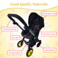 Baby Doll Car Seat Stroller Combo - Convertible 2 in 1 Doll Stroller and Car Seat for Kids - Fits Up to 20” Dolls - Play Toy Baby Stroller