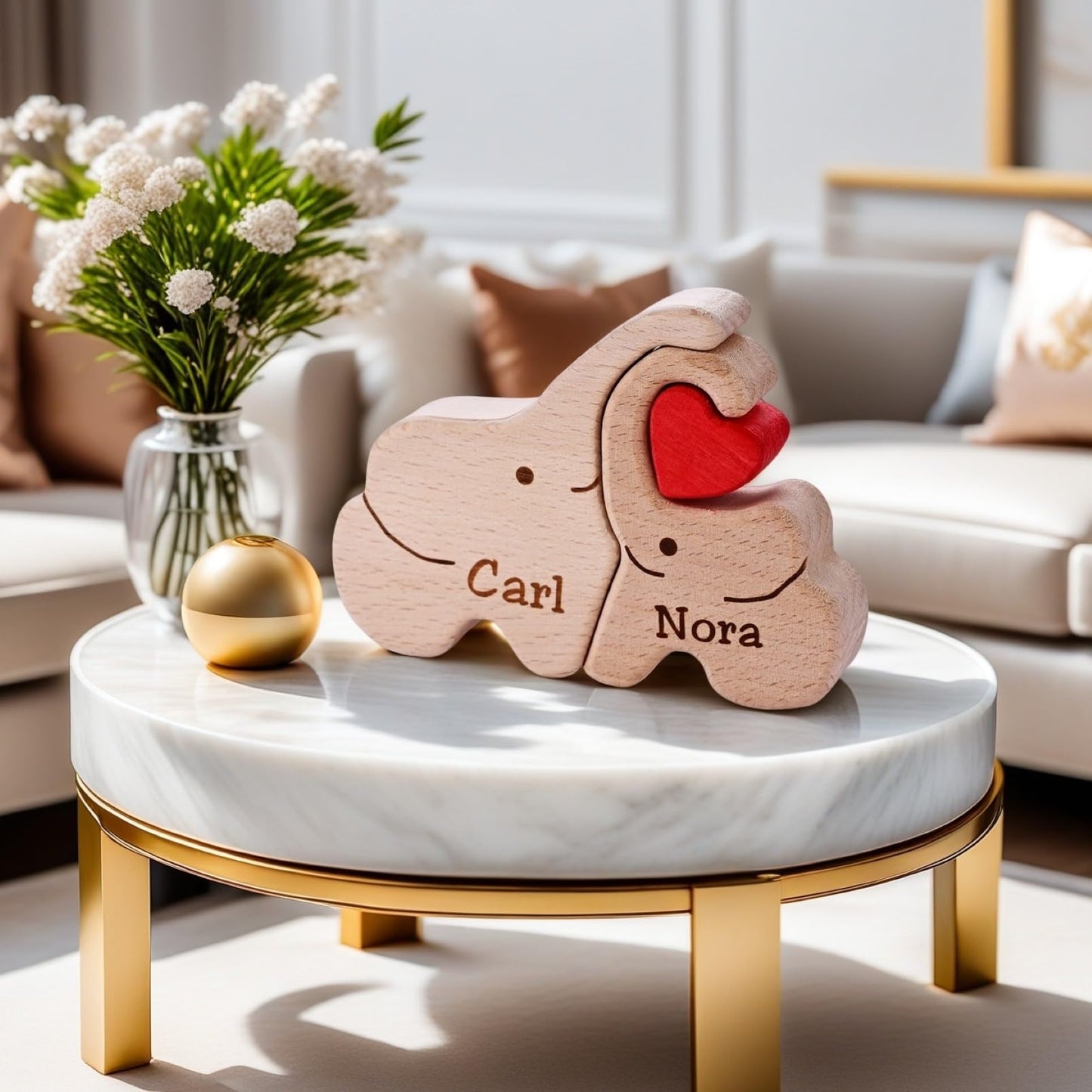 Personalized Family Puzzle (Elephant)