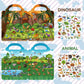 Aannanl Reusable Sticker Book for Toddlers 2-4 Years, 6 Sets of Puffy Sticker Books for Kids Ages 1-3 and 2-4 Years Old Book for Girls and Boys