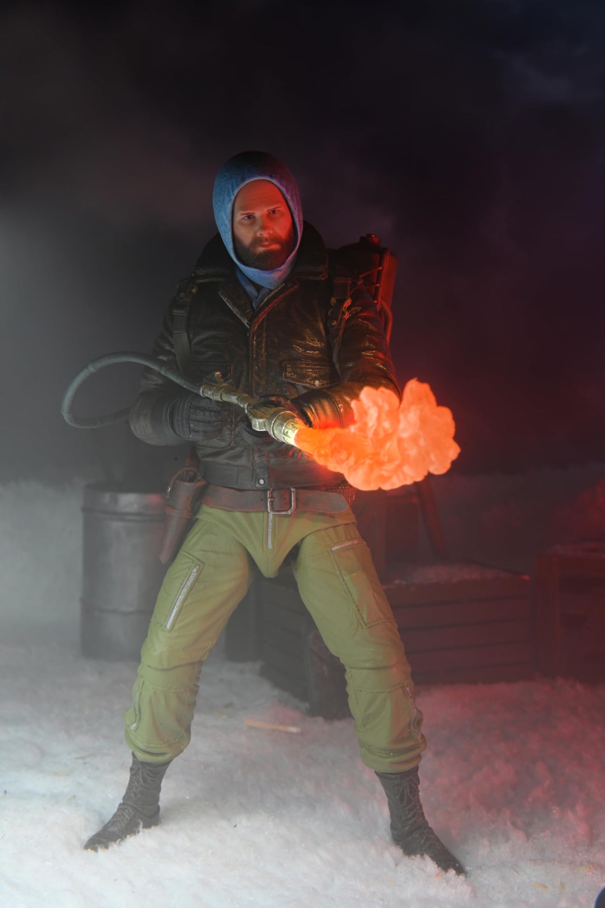 NECA The Thing 7-Inch Scale Action Figure - Ultimate MacReady v2 with Interchangeable Head and Hands (Station Survival)