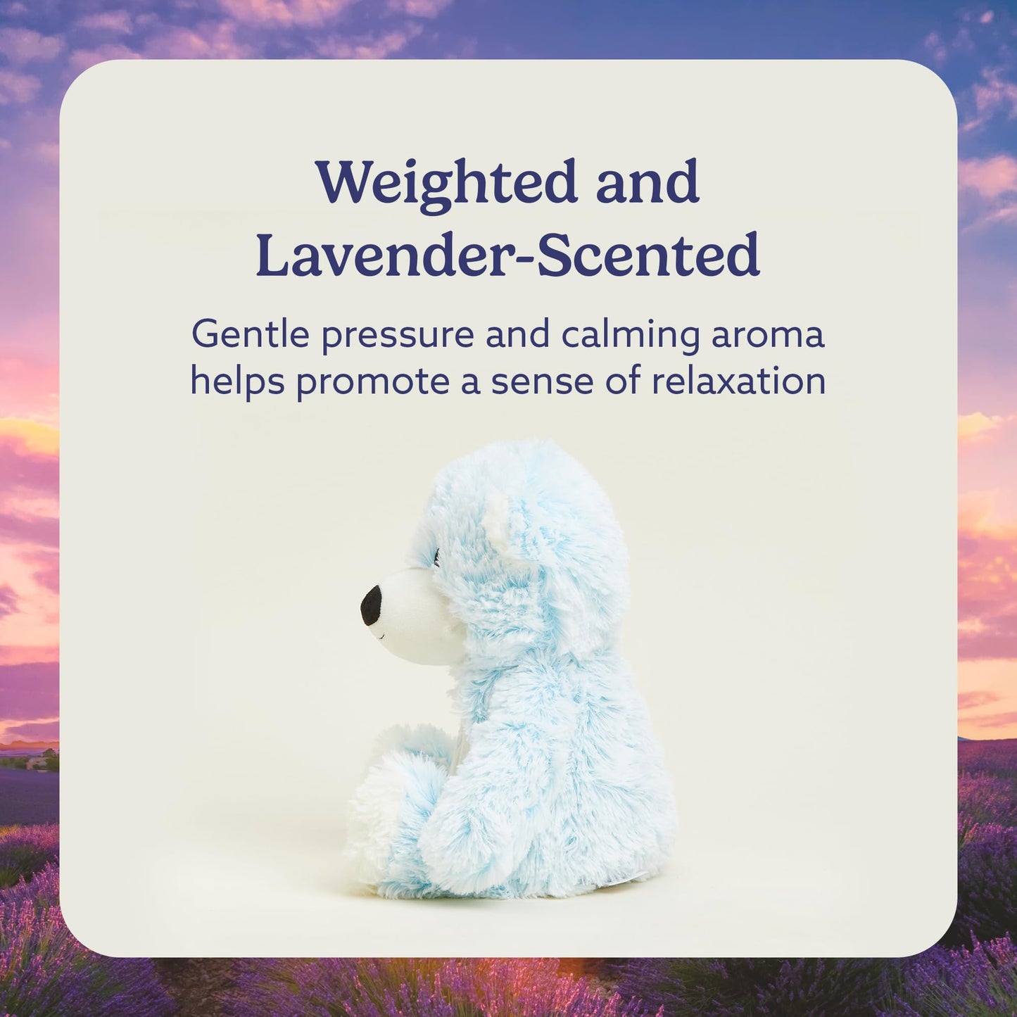 warmies Microwavable & Weighted Stuffed Animals, Baby Boy Bear - Heated Stuffed Animal Plushie for Warmth & Comfort - Cute Soft Plush Toys for Adults