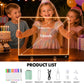 16" LED Light Up Drawing Board for Kids - Thickened Anti-Scratch Acrylic Glow Art Pad with 12 Markers - Neon Message Board & Night Light - Creative
