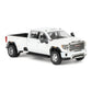 Greenlight 1/64 2022 GMC Sierra 3500HD Denali Dually Pickup Truck, White Frost 51678-B