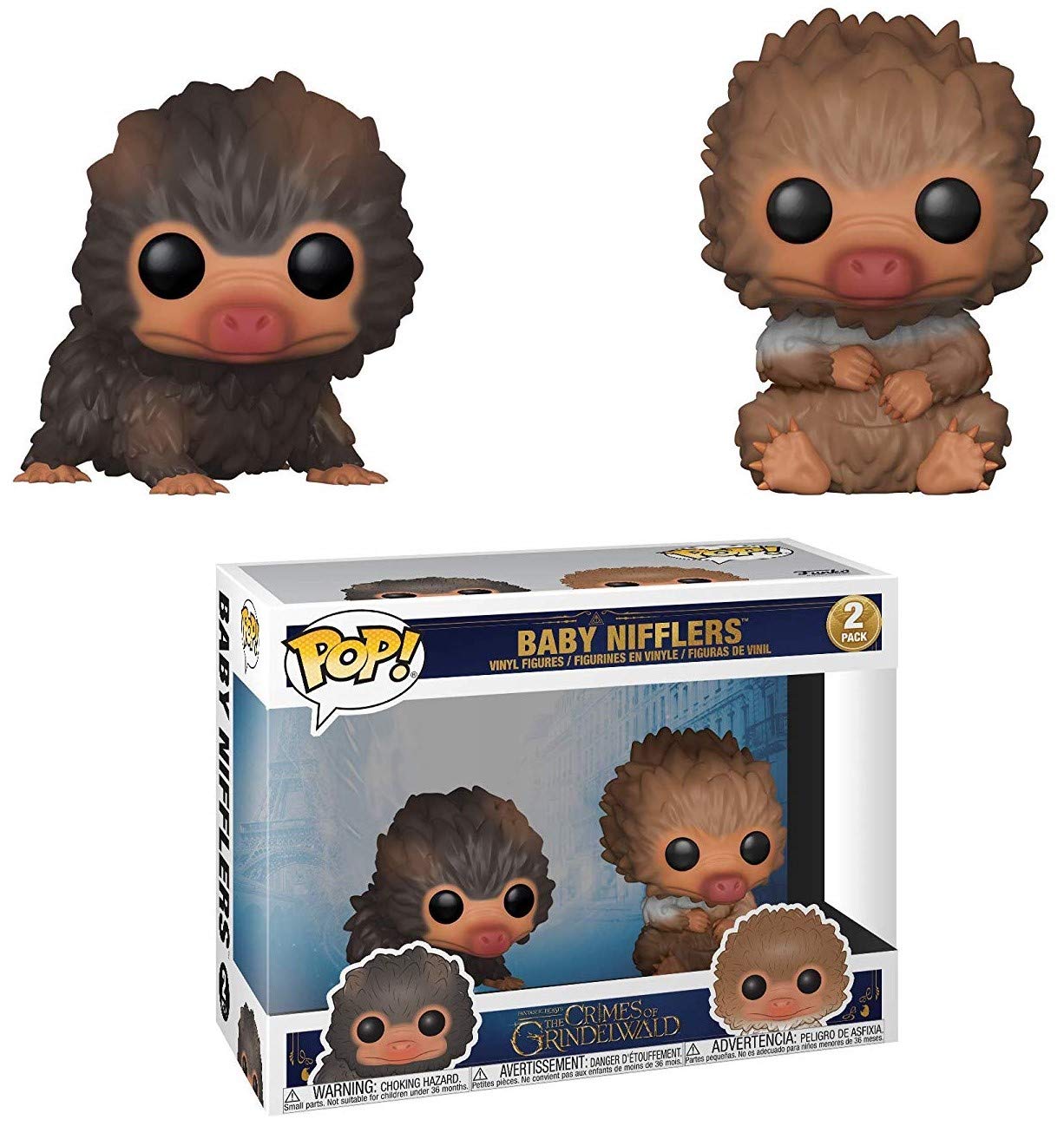 Funko Pop Movies: Fantastic Beasts 2 Crimes of Grindelwald - Baby Niffler (Brown and Tan) 2-Pack