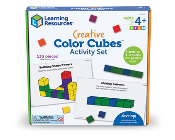 Learning Resources Creative Color Cubes, Fine Motor Skills, Counting Skills, Basic Math, 100 Piece, Ages 3+