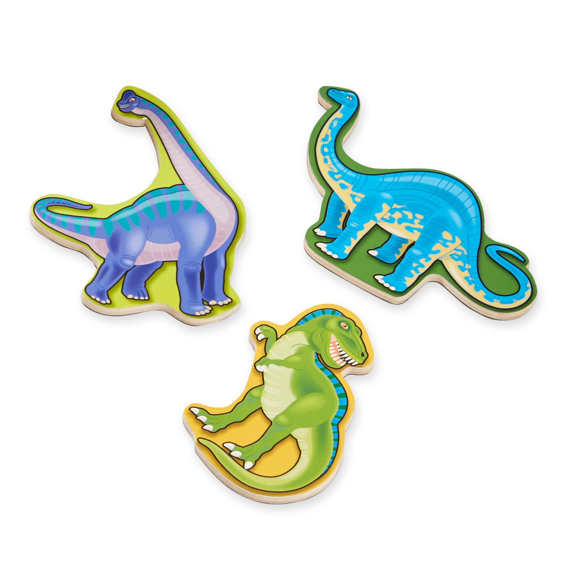 Melissa & Doug Magnetic Wooden Dinosaurs in a Wooden Storage Box (20 pcs)